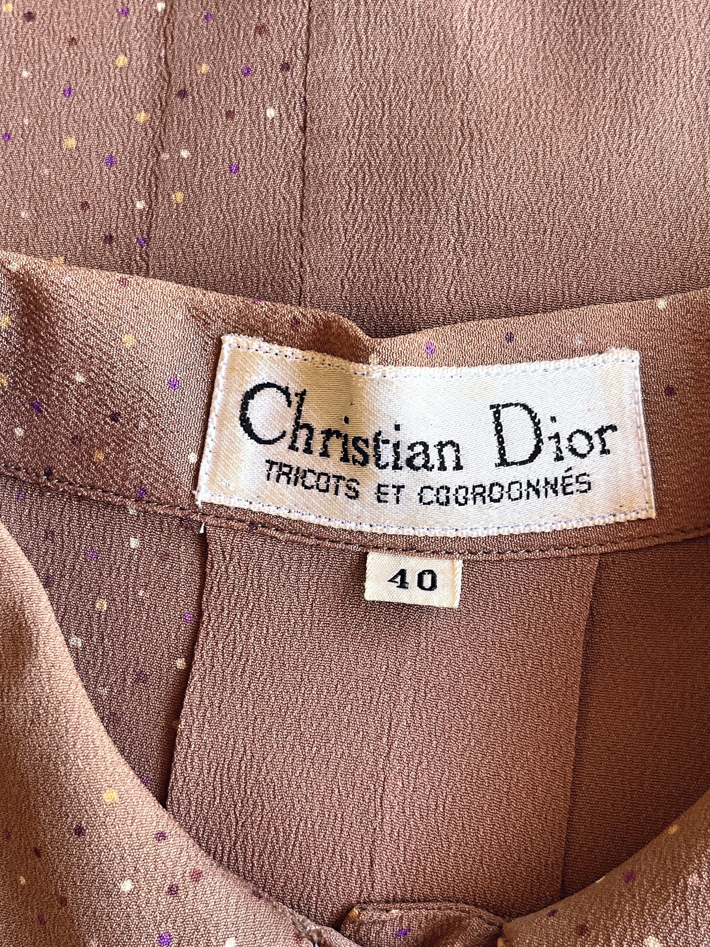Christian Dior vintage silk blouse