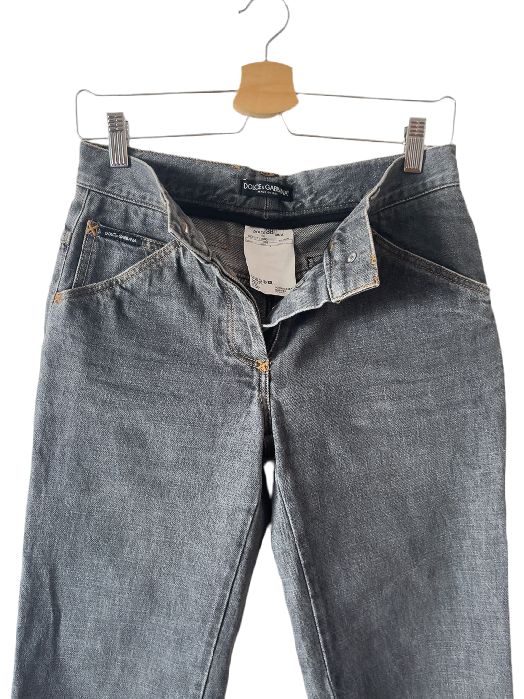 DOLCE & GABBANA vintage gray denim pants