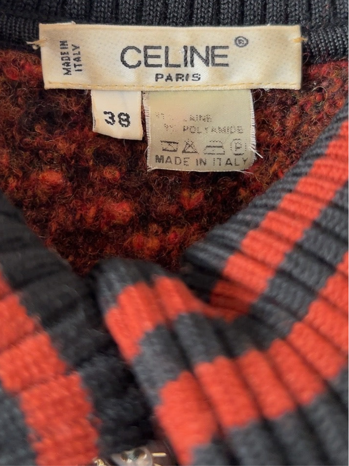 CELINE vintage knit blouson