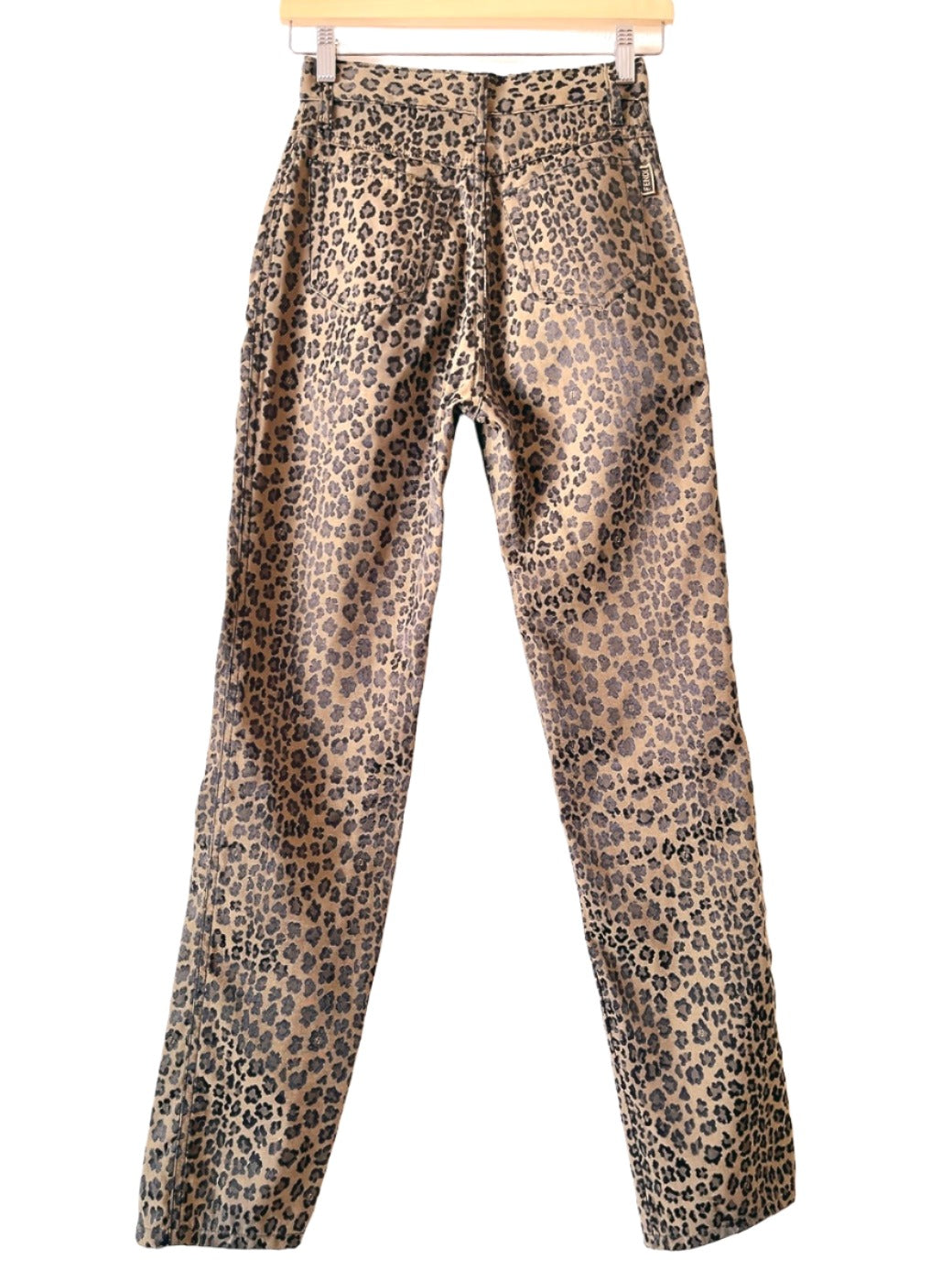 FENDI 90s vintage leopard jeans