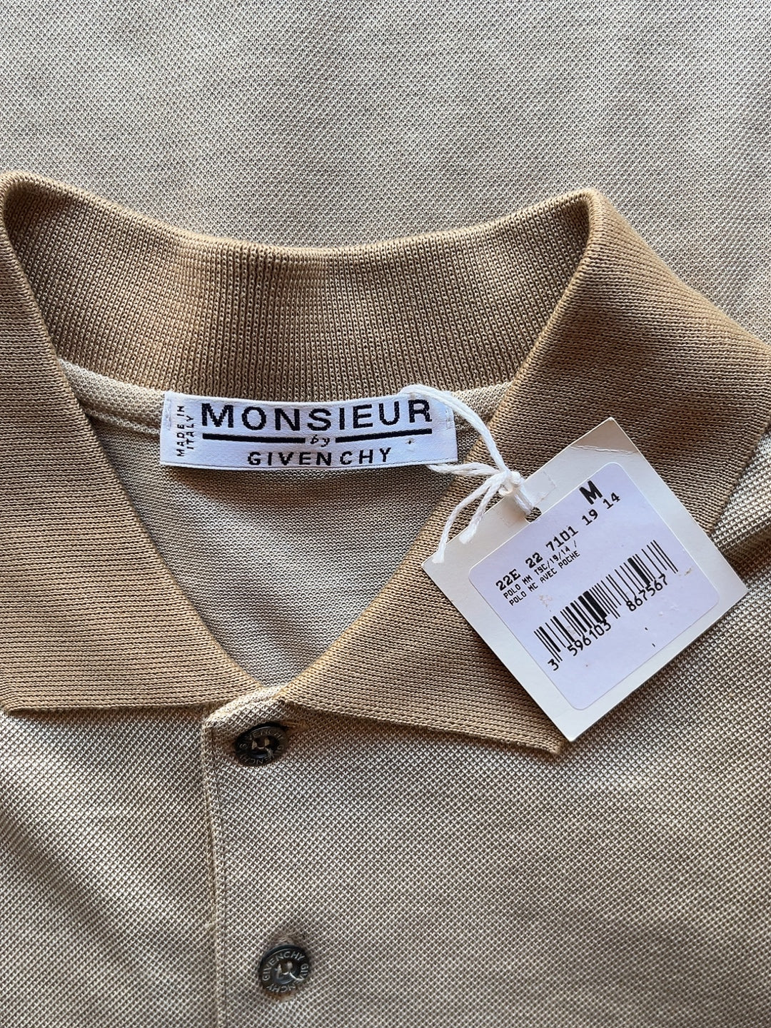 GIVENCHY 80s deadstock logo polo shirt