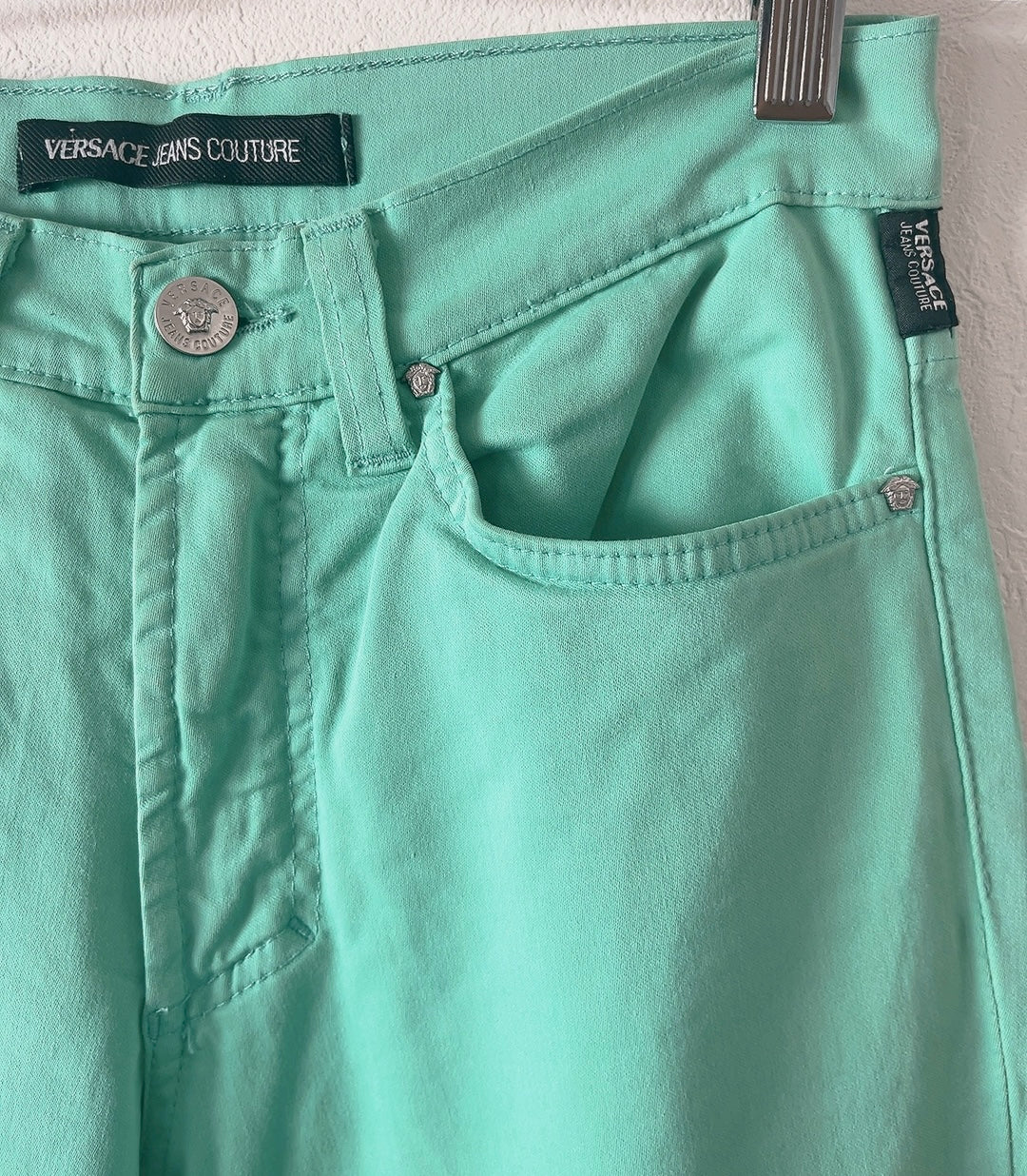 VERSACE JEANS COUTURE light green pants