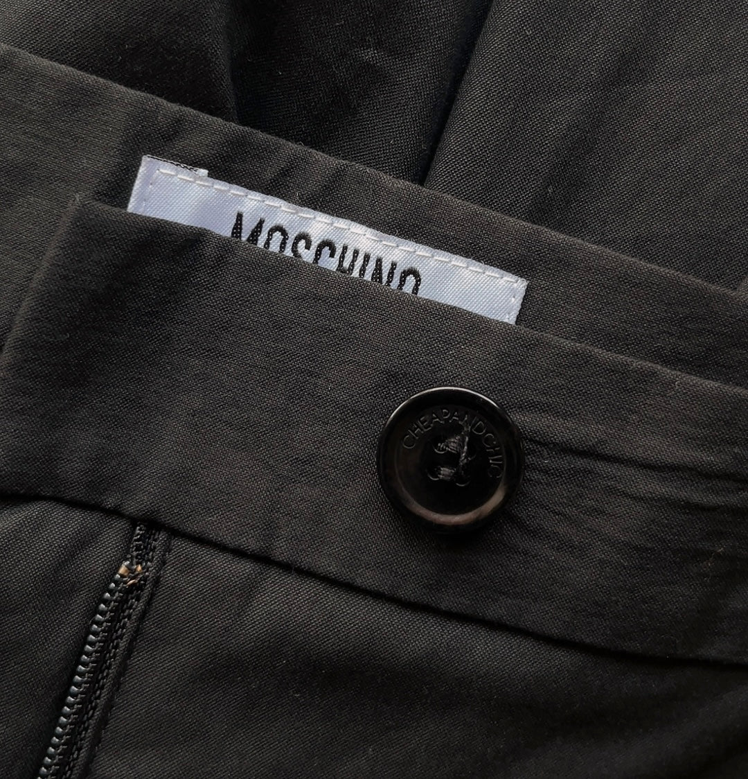 MOSCHINO vintage black wide pants