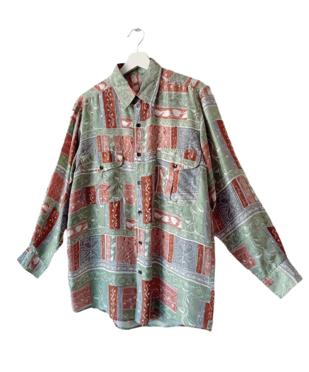 vintage silk pattern shirt