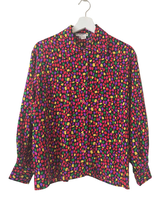 old Celine silk blouse
