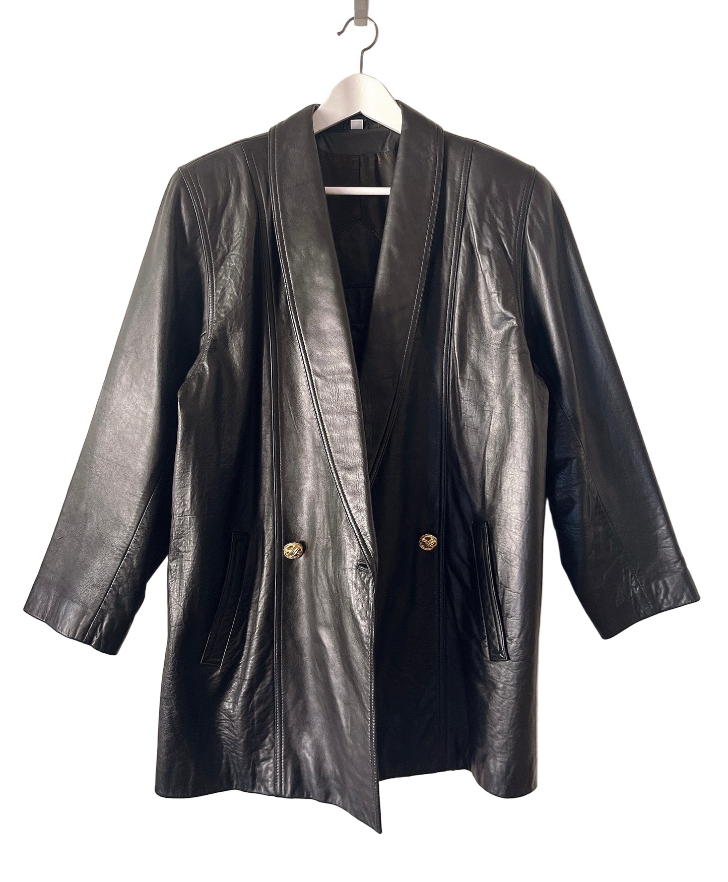 80s Italy made leather jacket