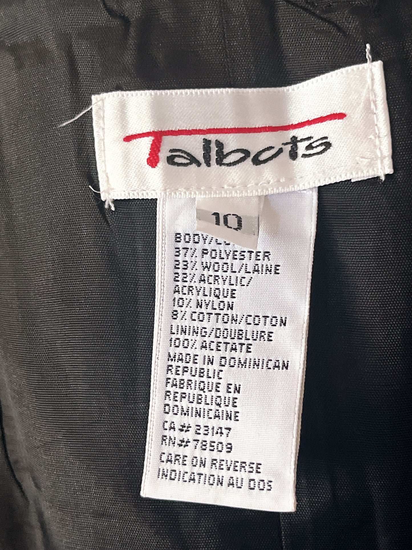 vintage b&w wrap skirt