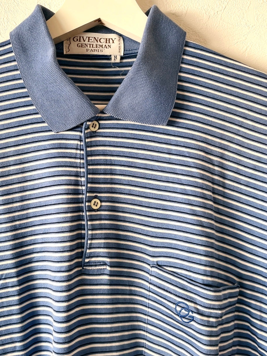 GIVENCHY gentleman vintage stripe polo shirt