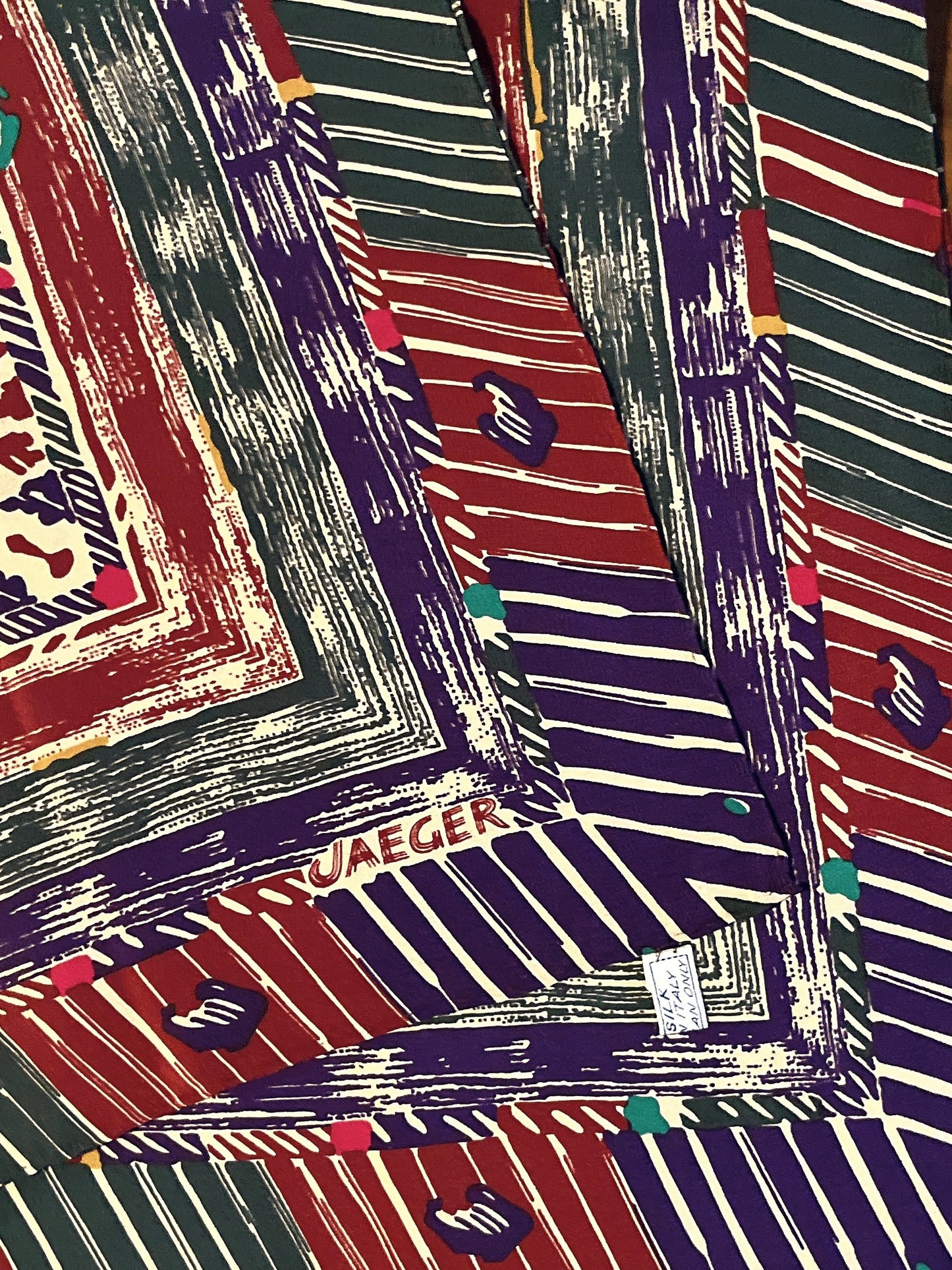 JAEGER vintage silk scarf