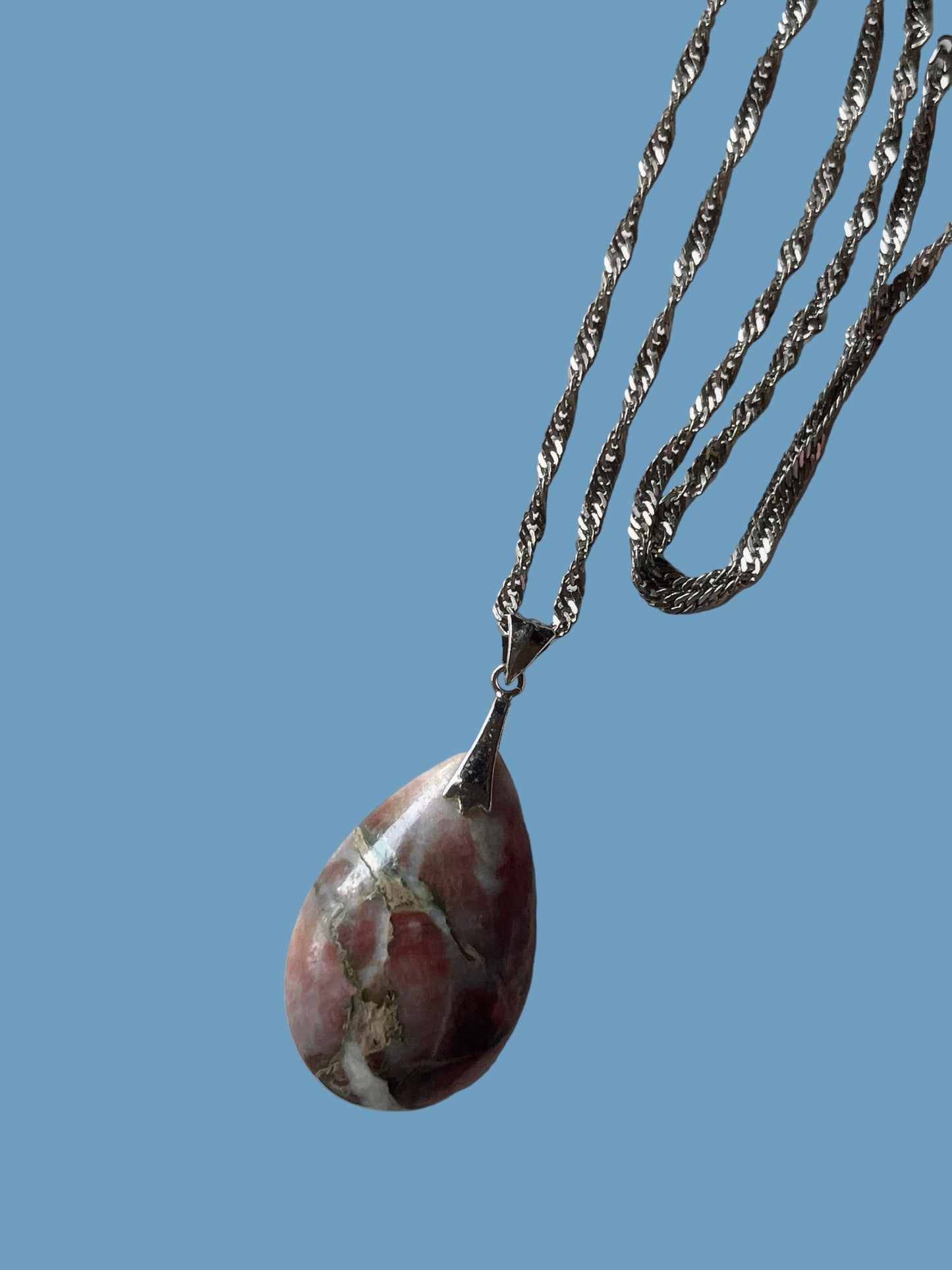 slv925 × color stone vintage necklace