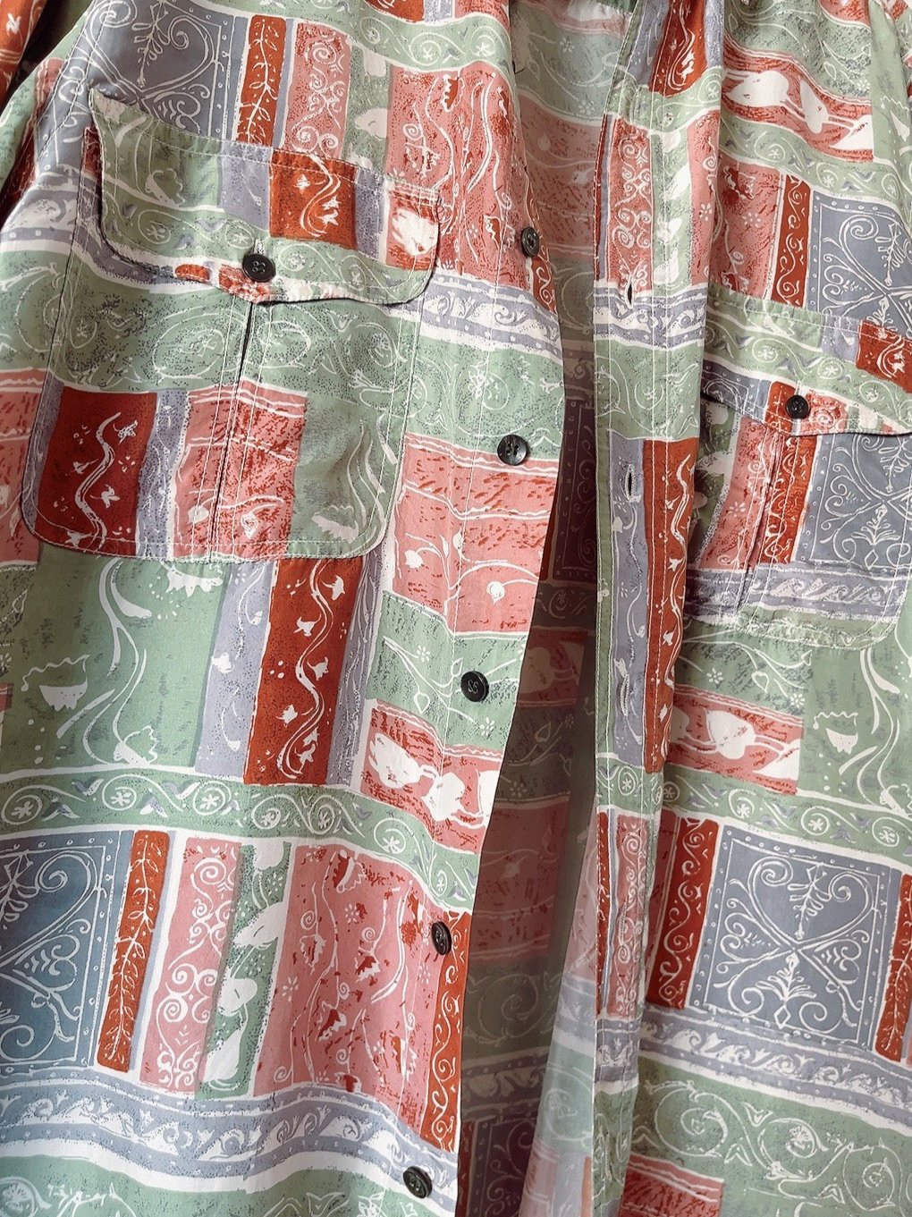 vintage silk pattern shirt
