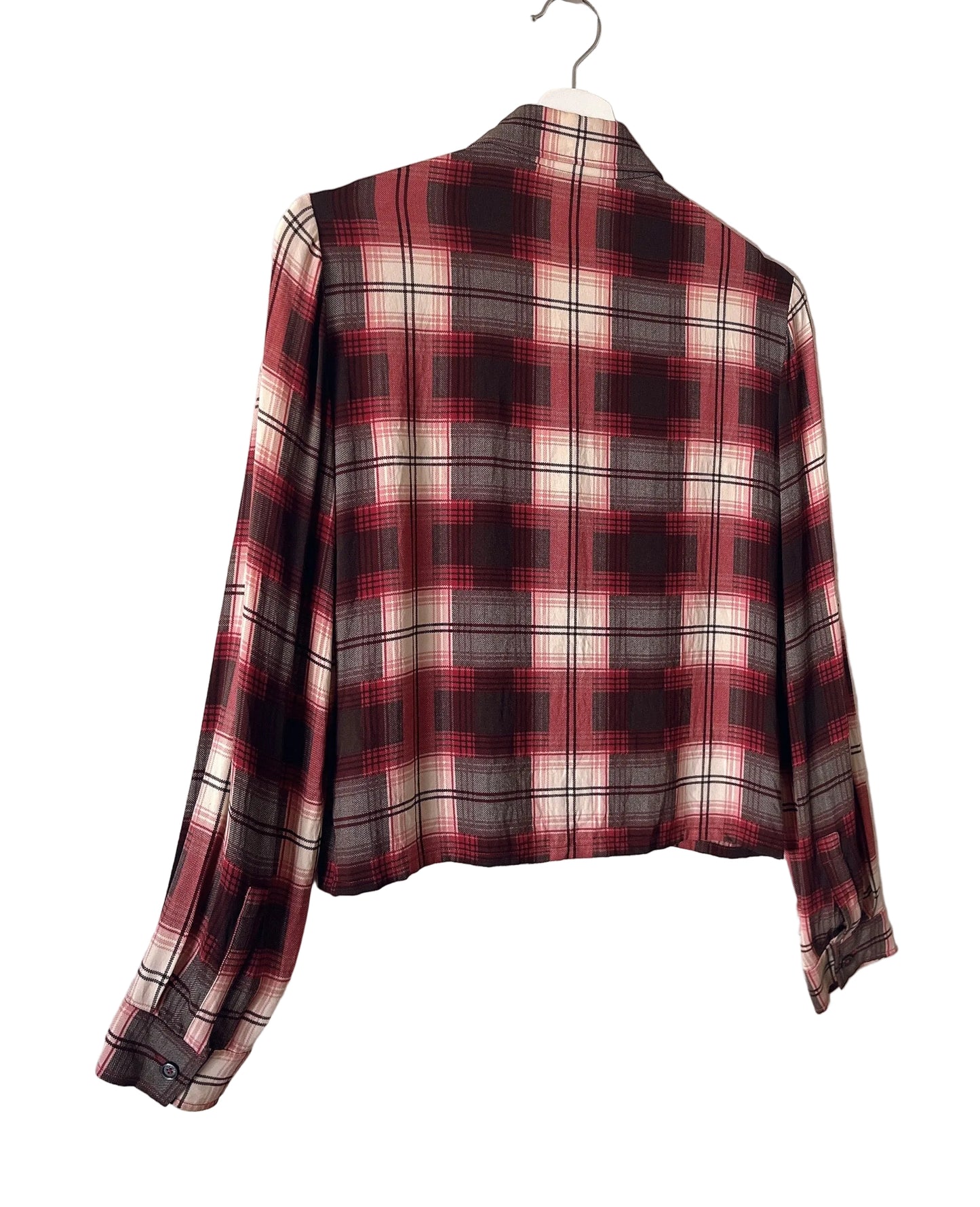 Celine check silk shirt