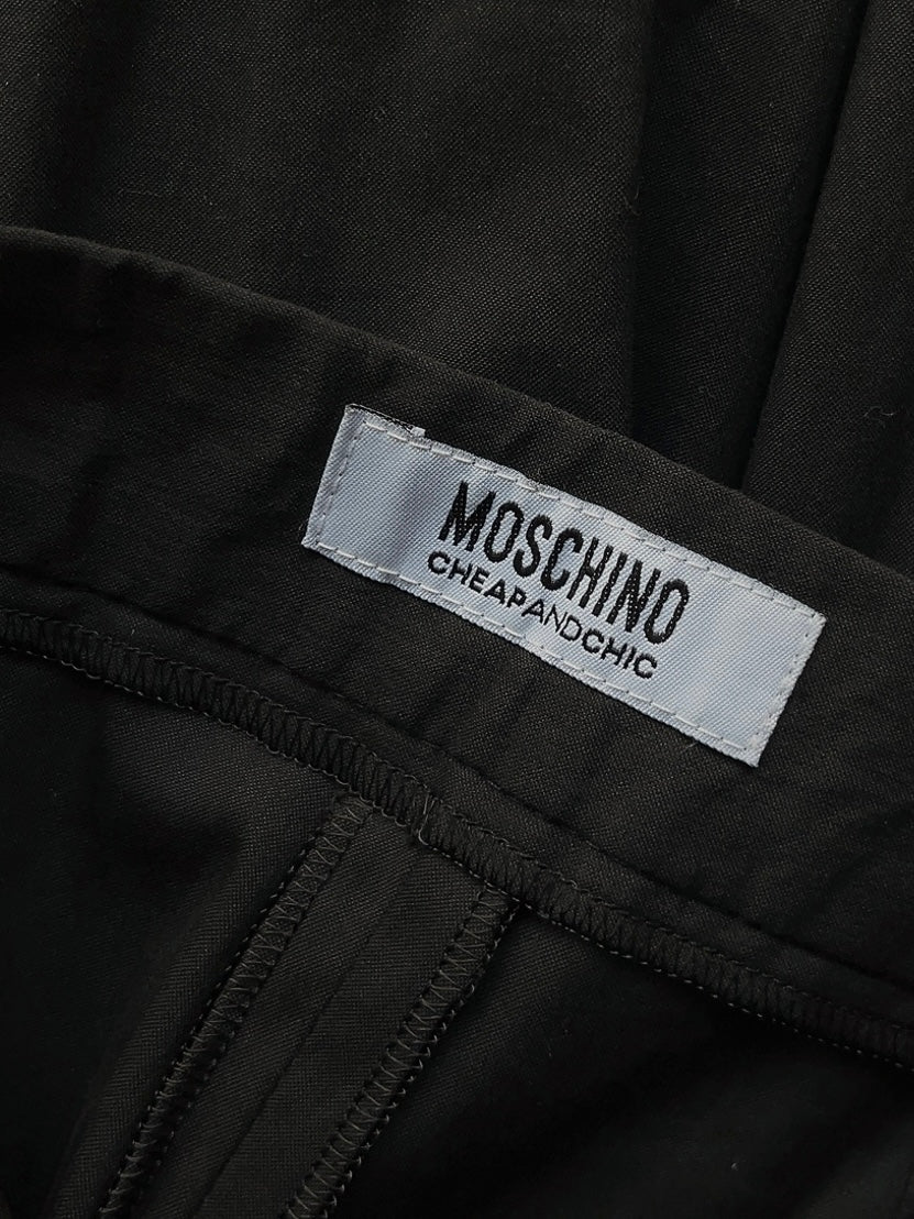 MOSCHINO vintage black wide pants