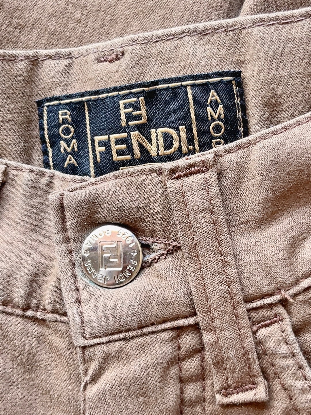 FENDI 90s Vintage cotton pants