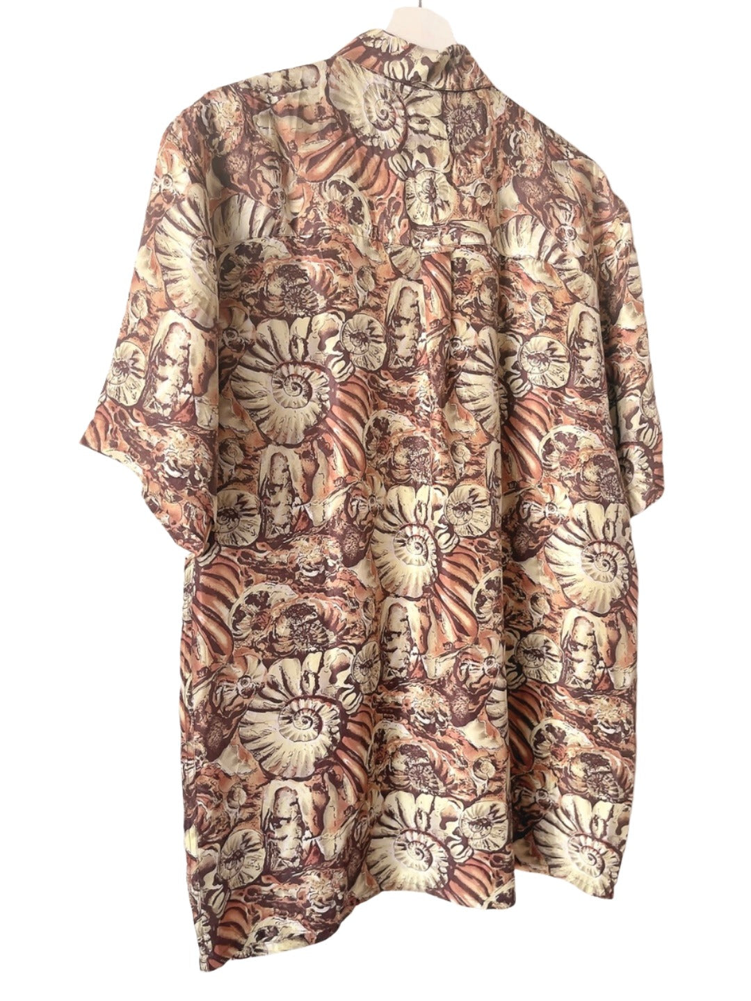 80s vintage shell motif silk shirt