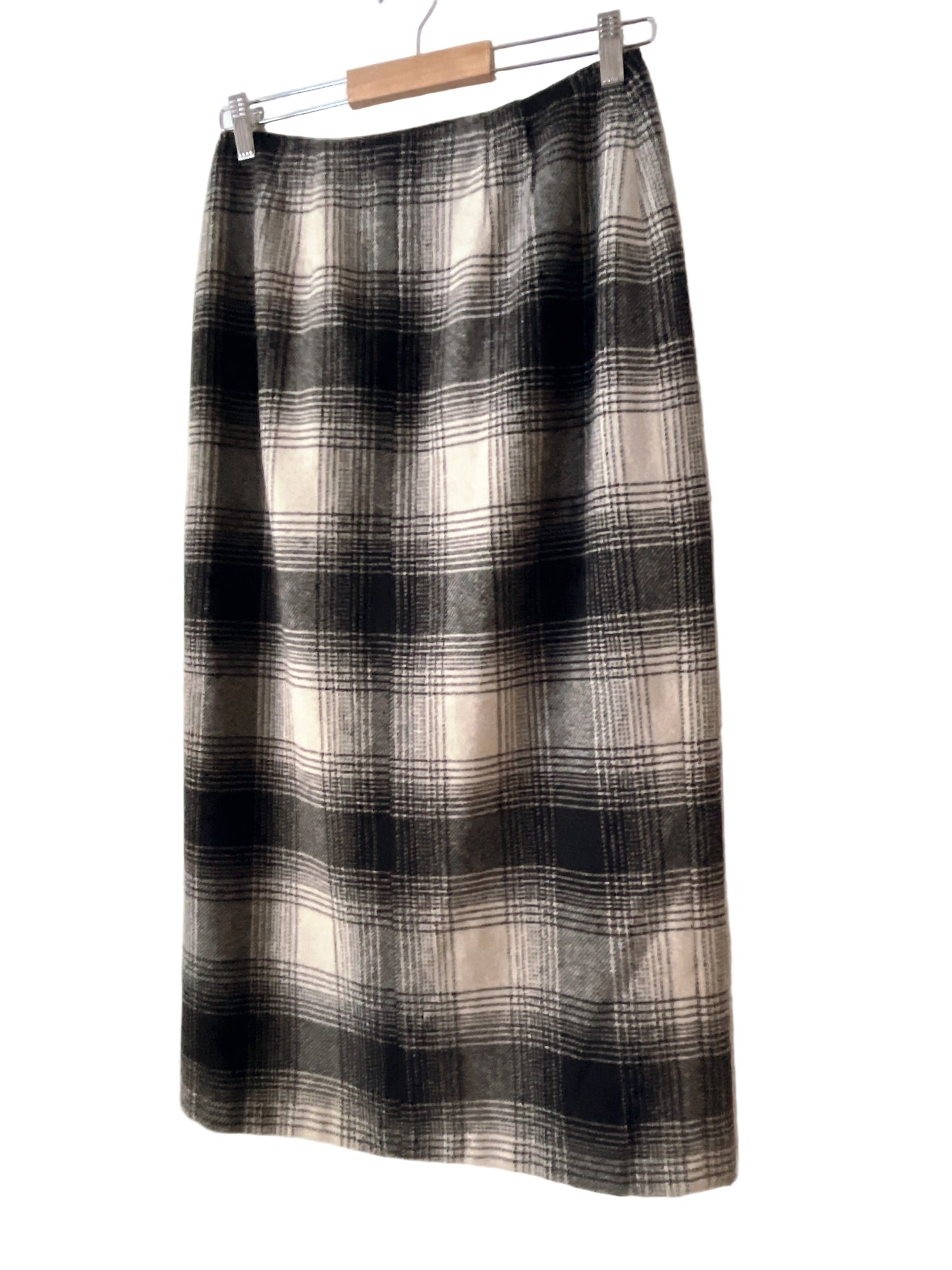 vintage b&w wrap skirt