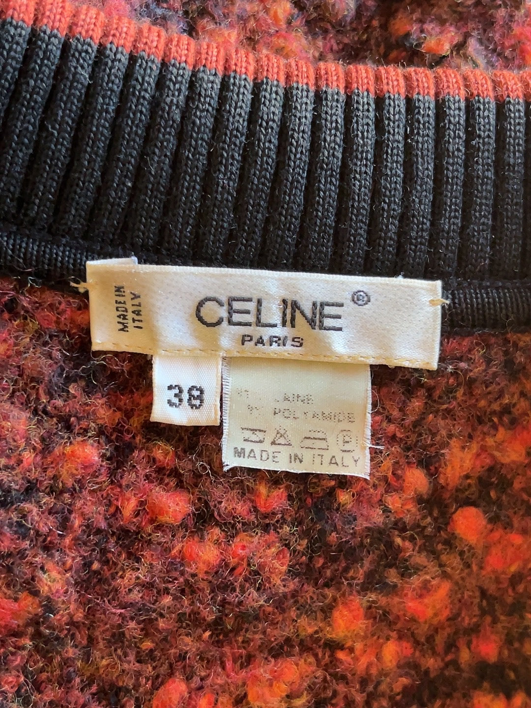 CELINE vintage knit blouson