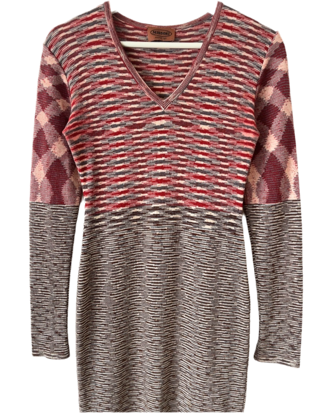 vintage MISSONI knit long one piece dress