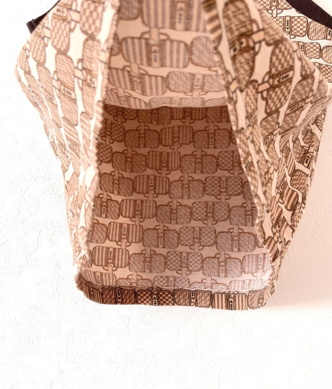 FENDI vintage bag pattern polo tank top