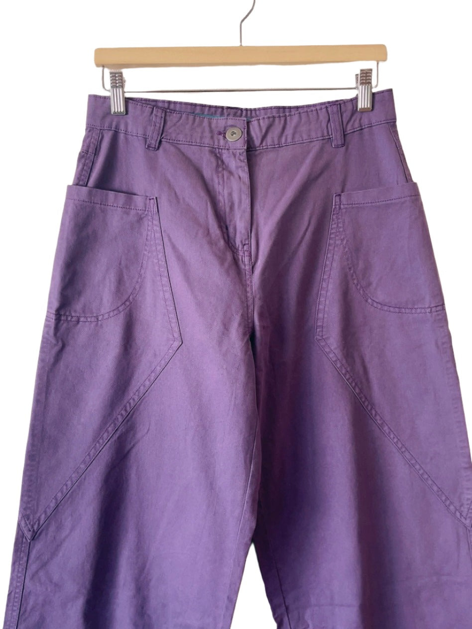 Vintage purple buggy denim pants