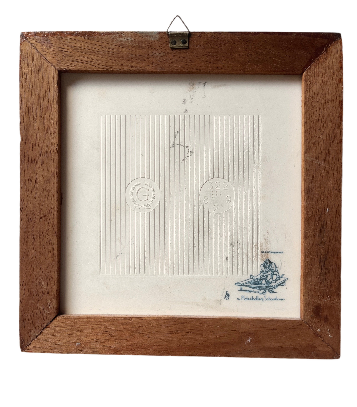 vintage ceramic tile frame