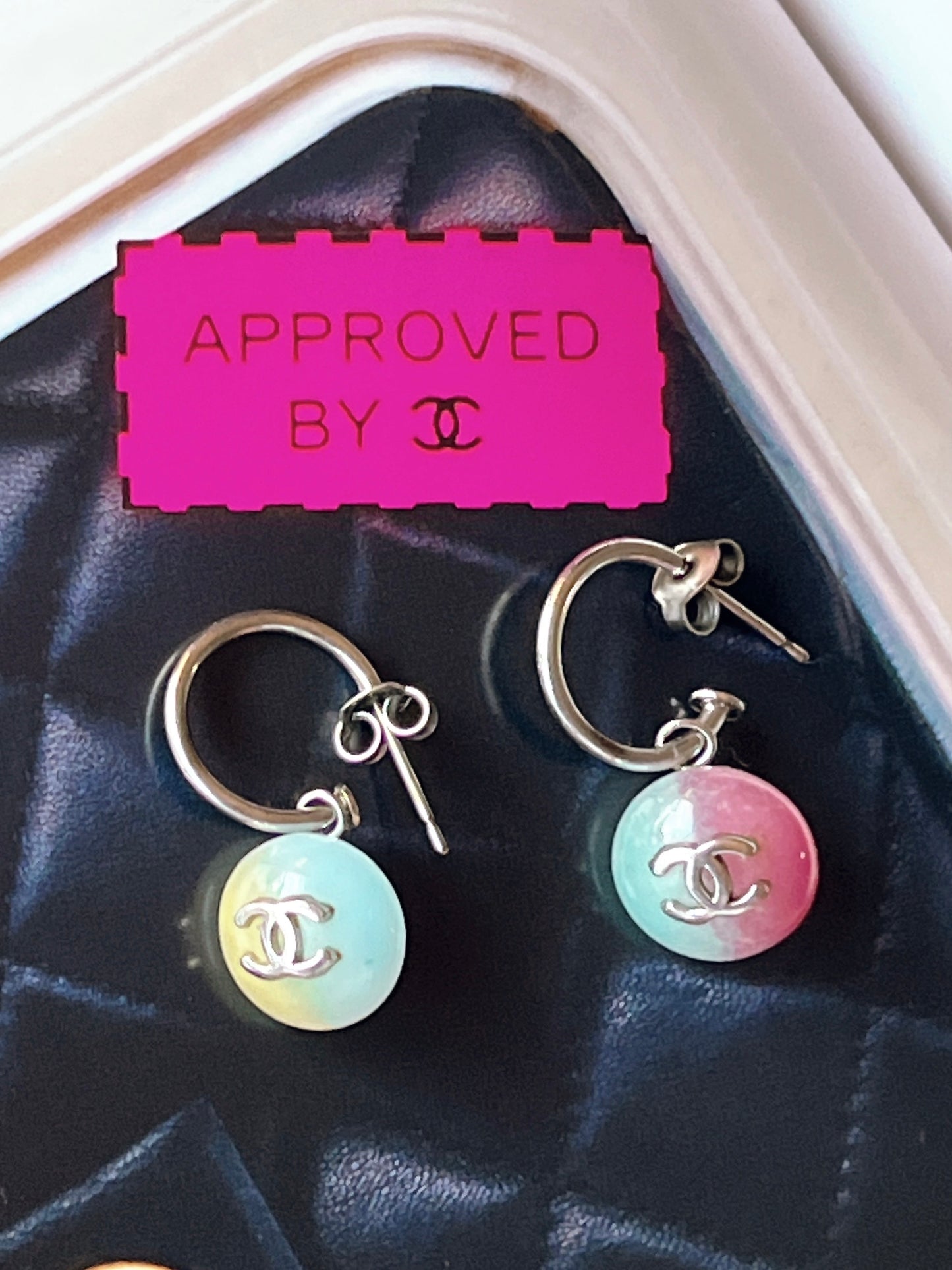CHANEL 1999 stone earrings