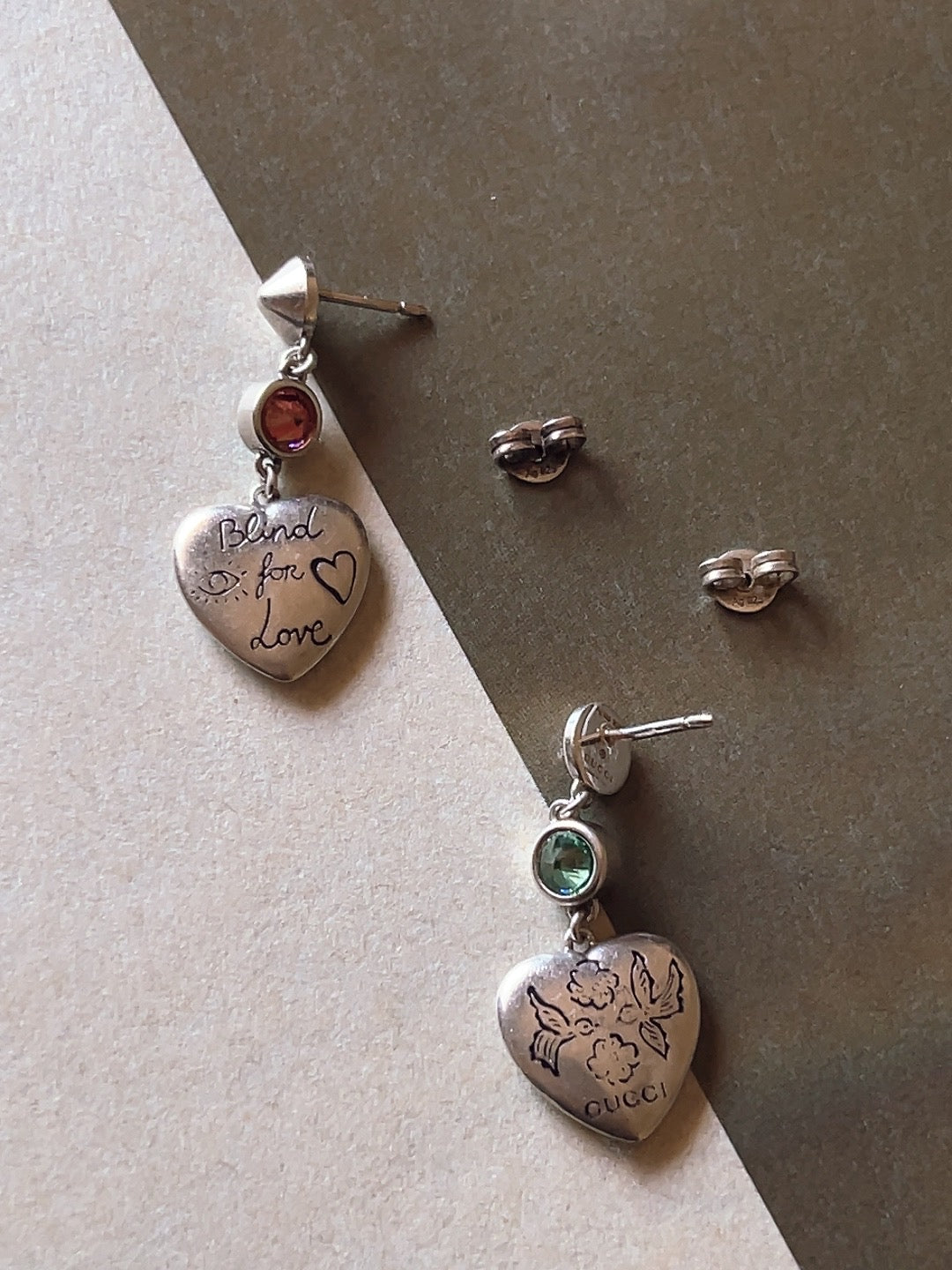 GUCCI ‘Blind for Love’ slv925 earrings