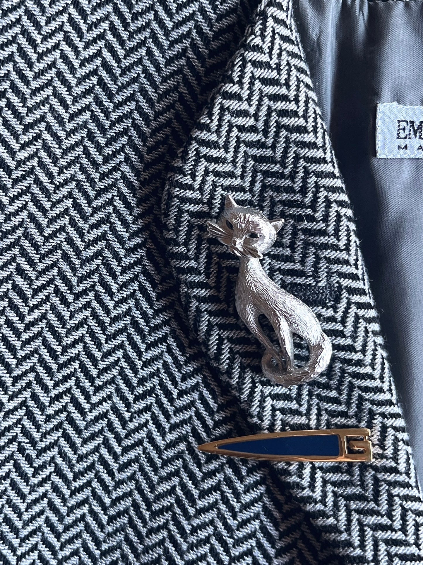 Givenchy 1979 logo brooch