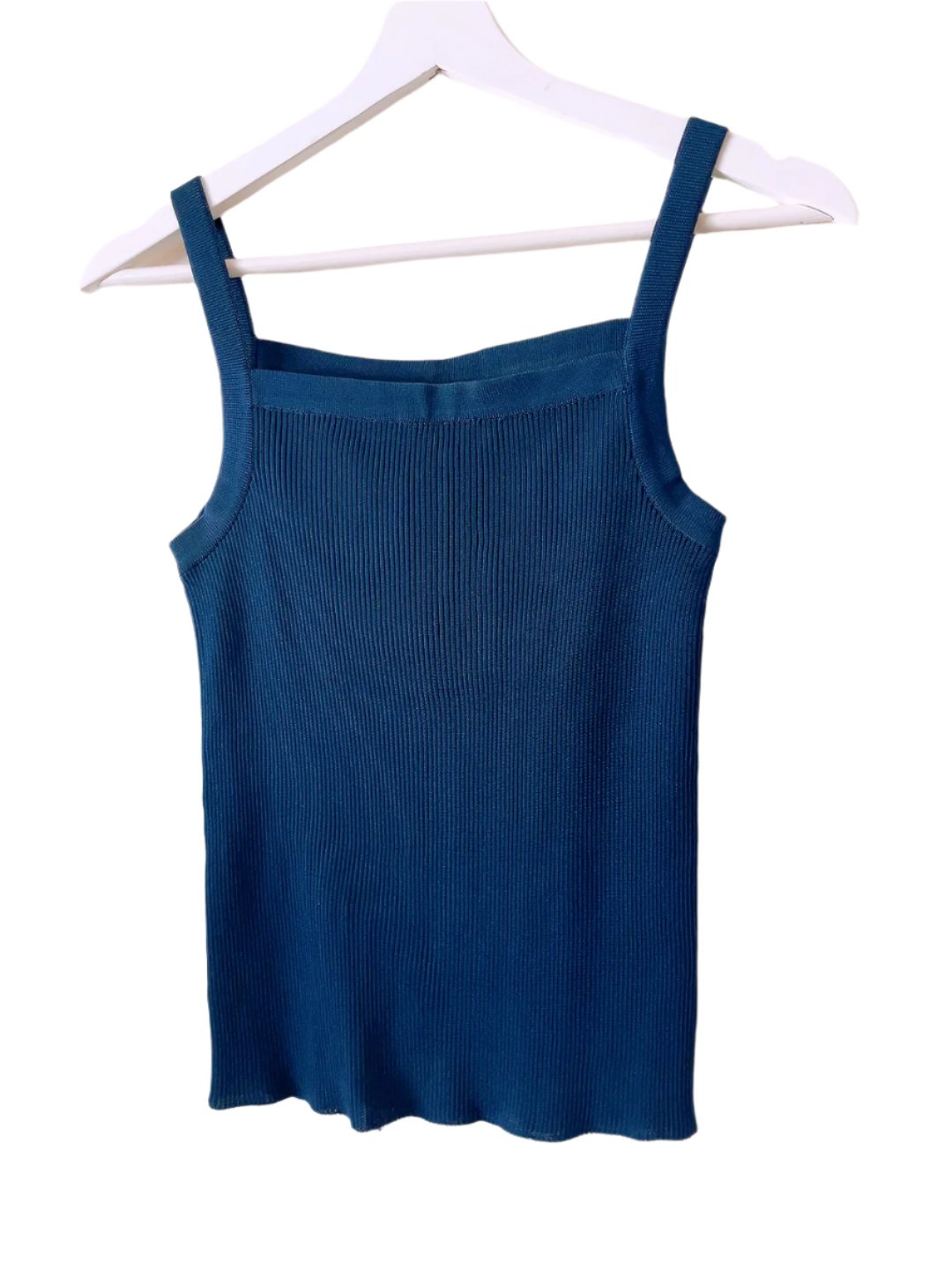 vintage navy knit tank top