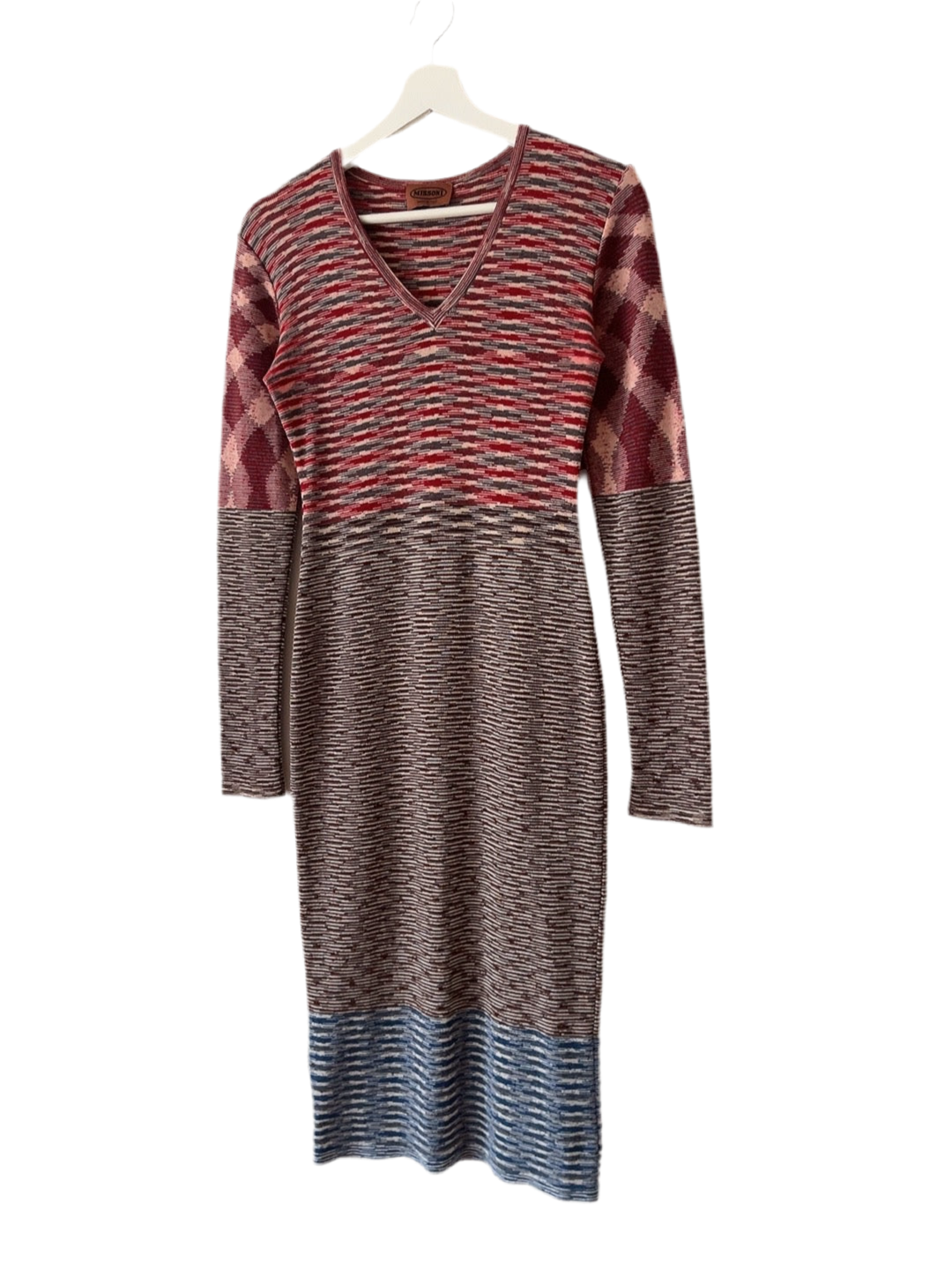 vintage MISSONI knit long one piece dress