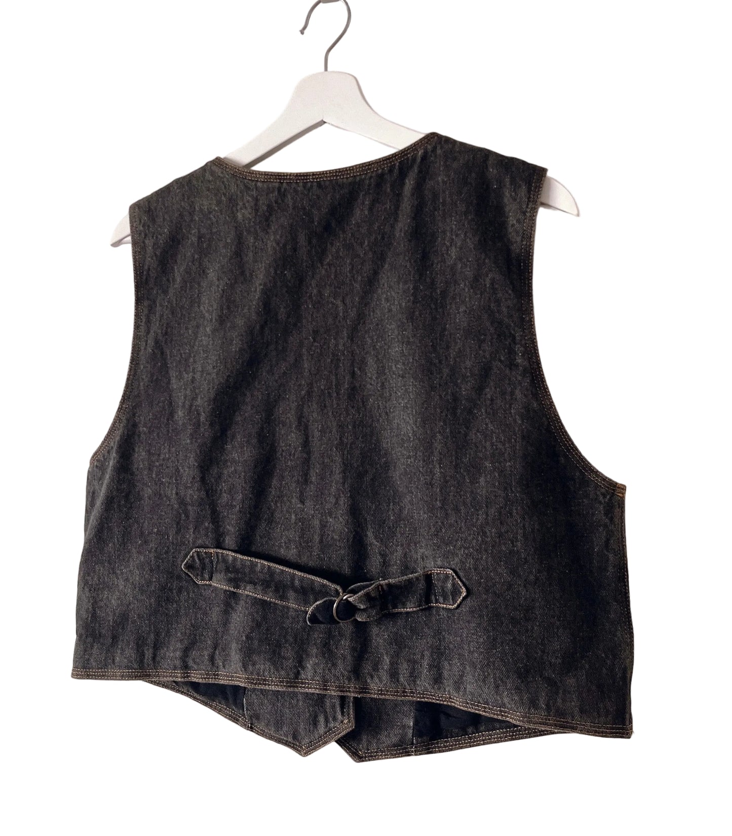 KRIZIA black denim vest