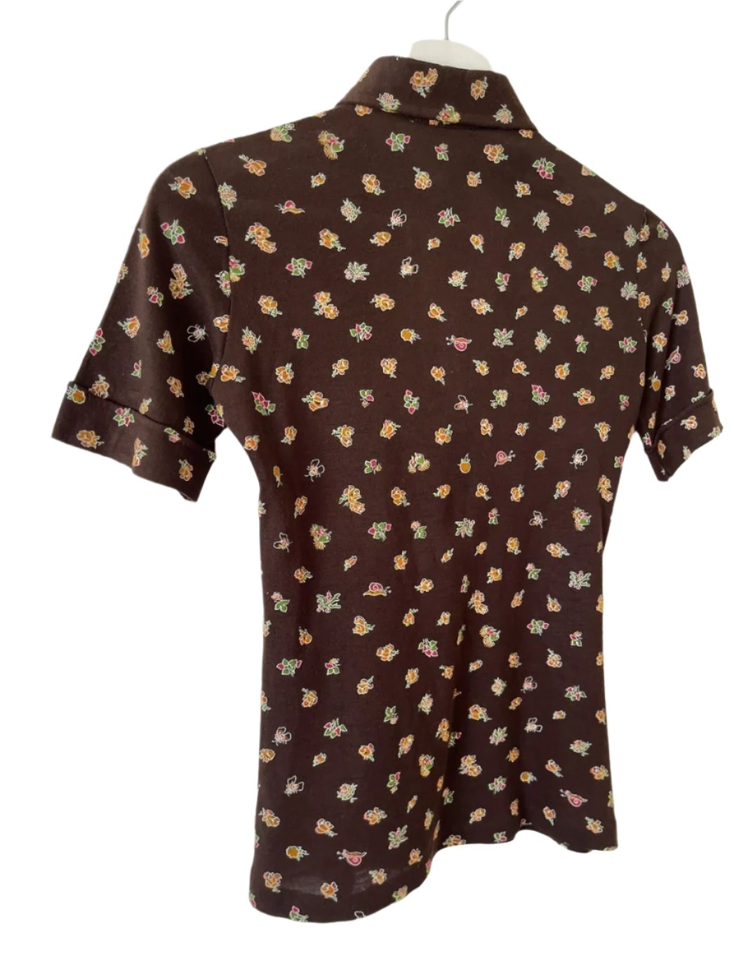 70’s made in Italy brown polo shirt