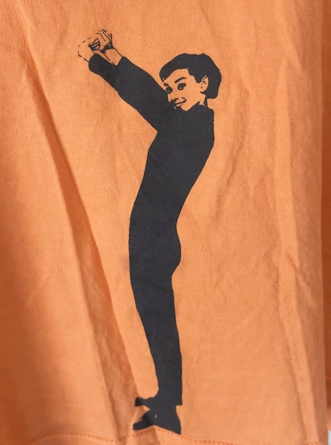 Salvatore Ferragamo × Audrey Hepburn orange T-shirt