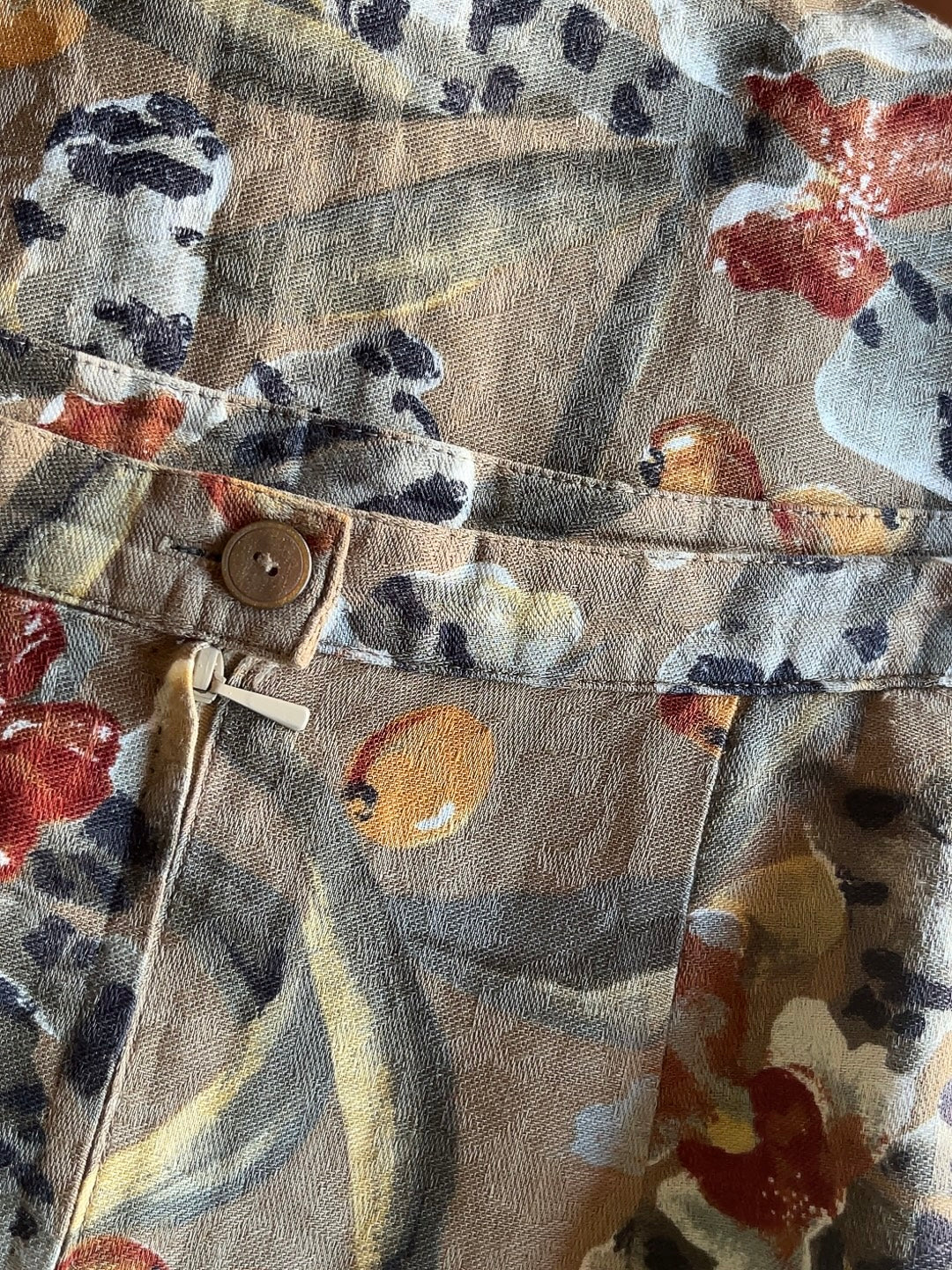vintage pattern tight skirt