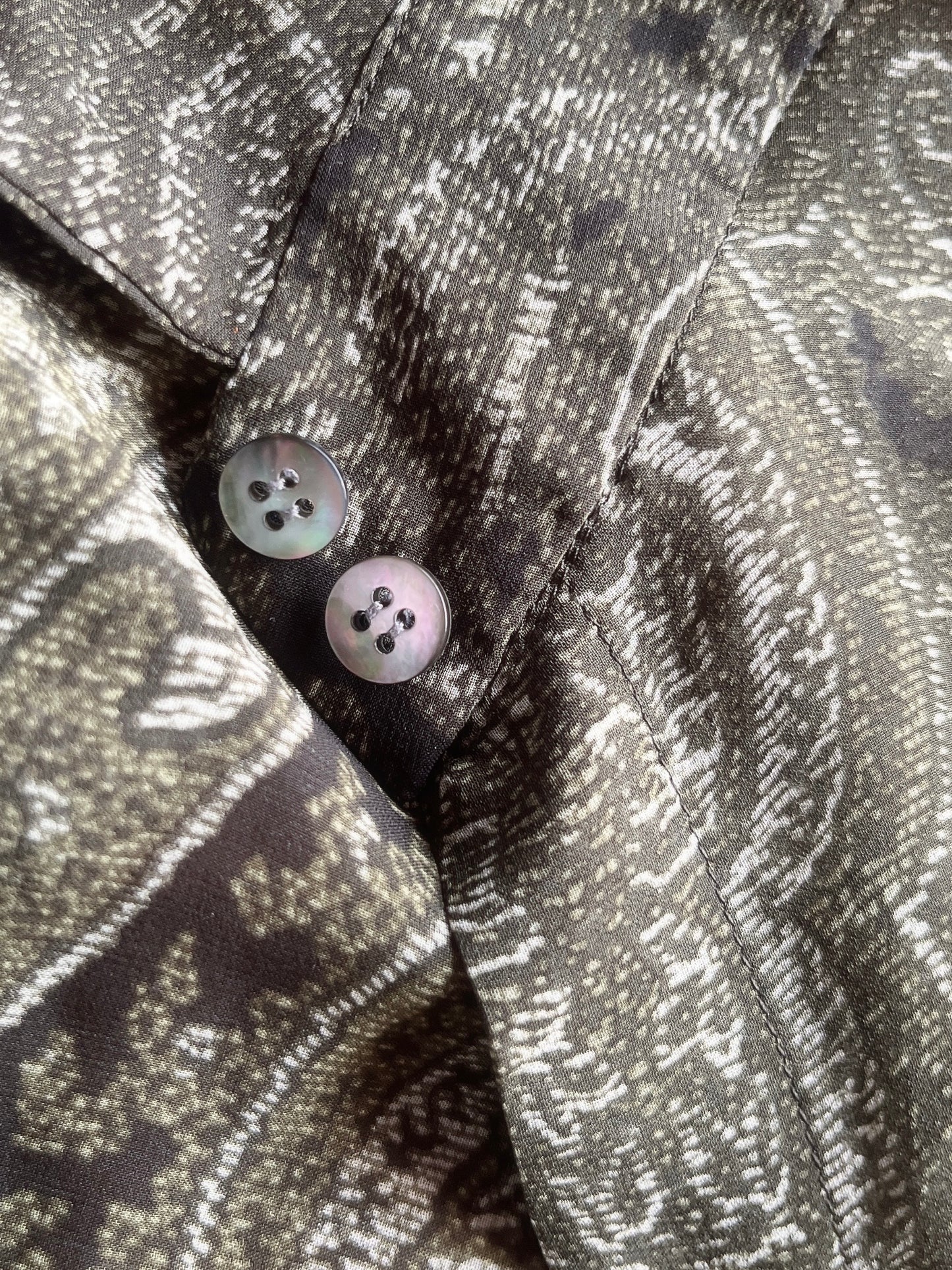 Anne Klein see through silk shirt
