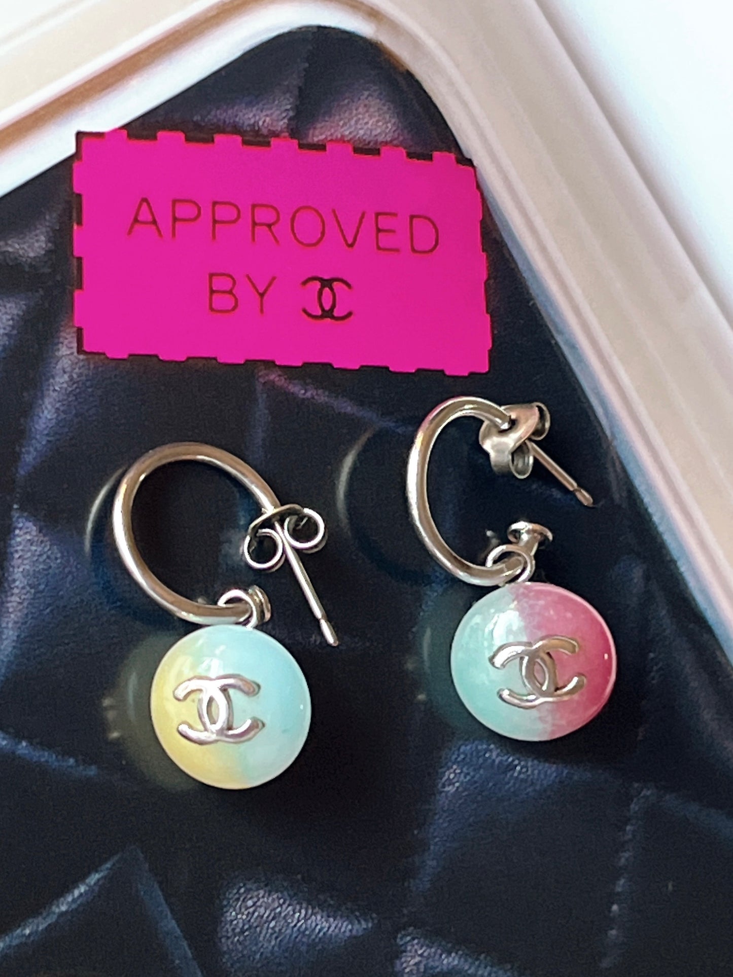 CHANEL 1999 stone earrings