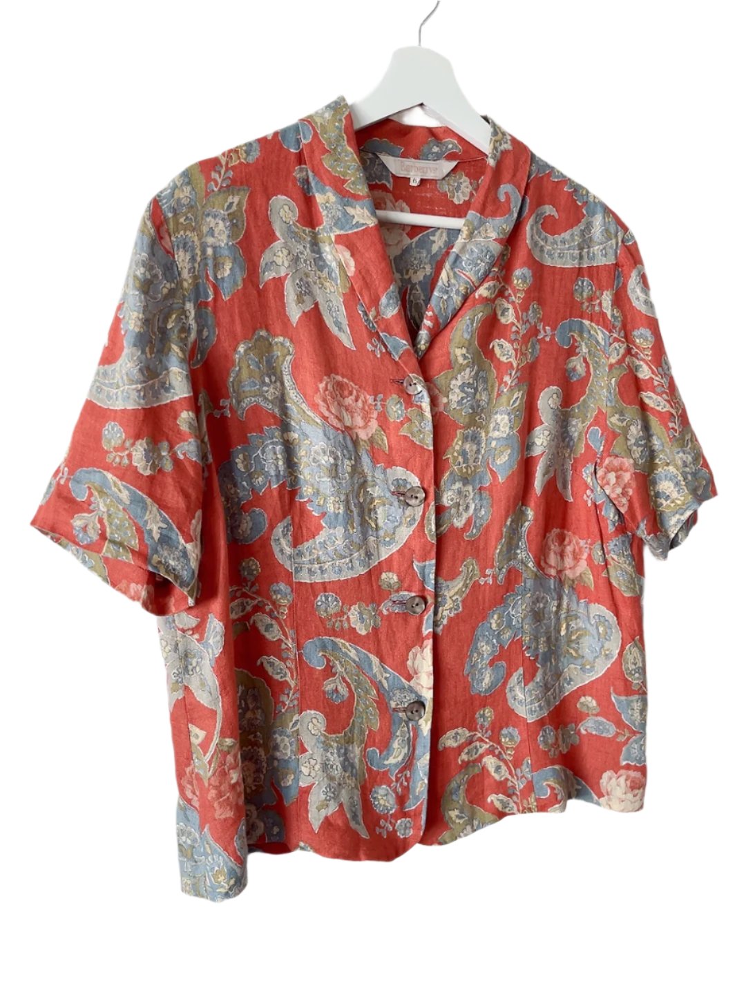 Burberrys 80s vintage linen shirt