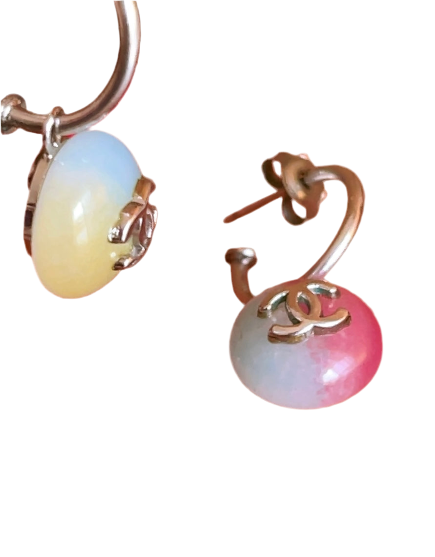 CHANEL 1999 stone earrings