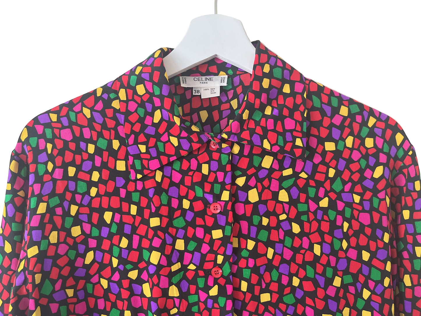 old Celine silk blouse