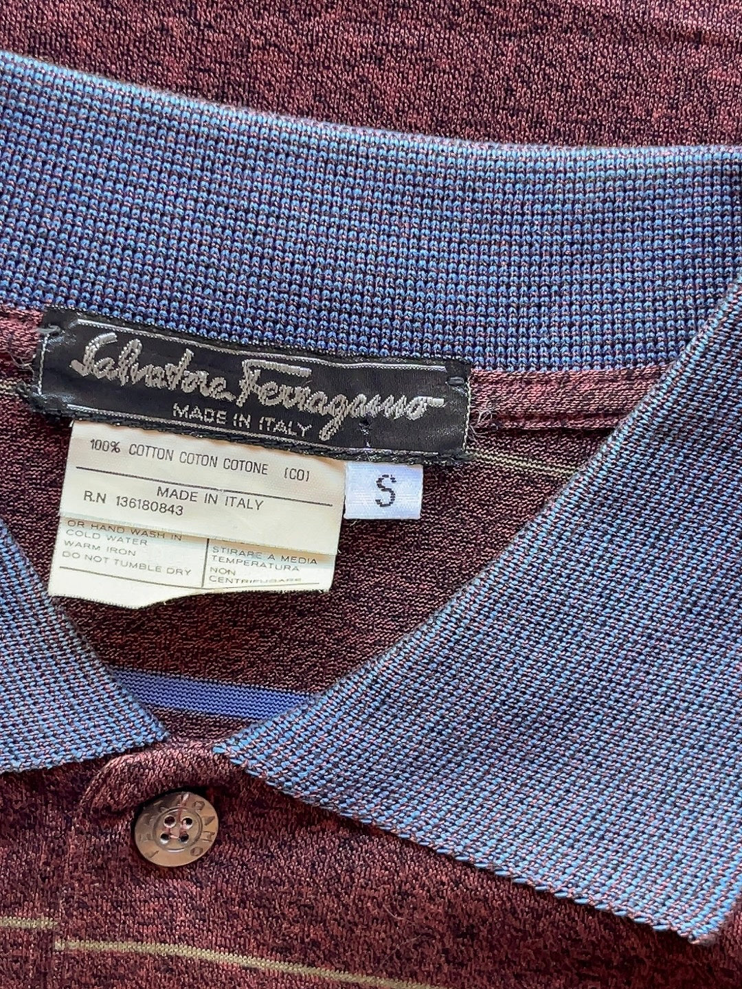 Salvatore Ferragamo vintage polo shirt