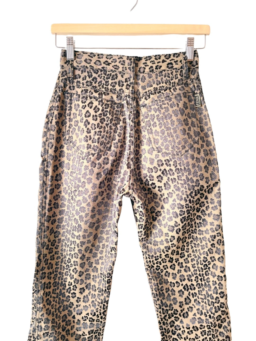 FENDI 90s vintage leopard jeans
