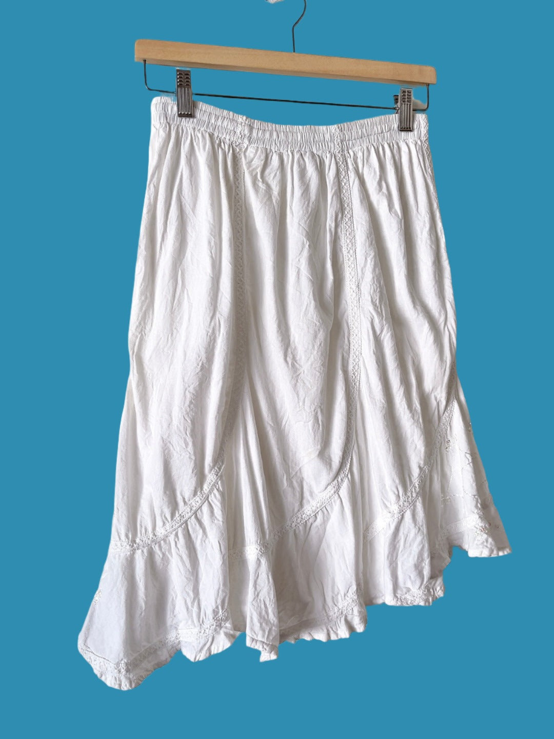 Vintage White cotton skirt