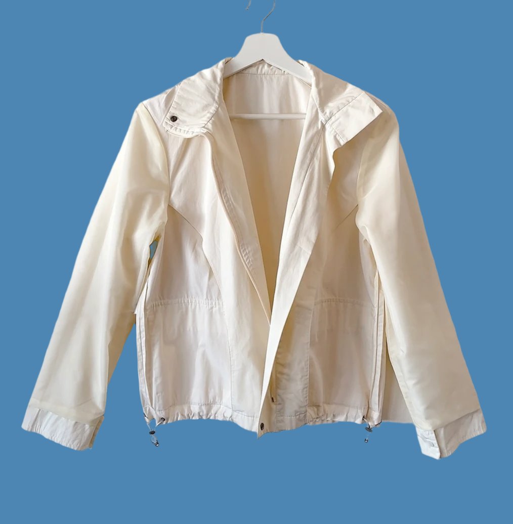 MaxMara - weekend line white cotton blouson