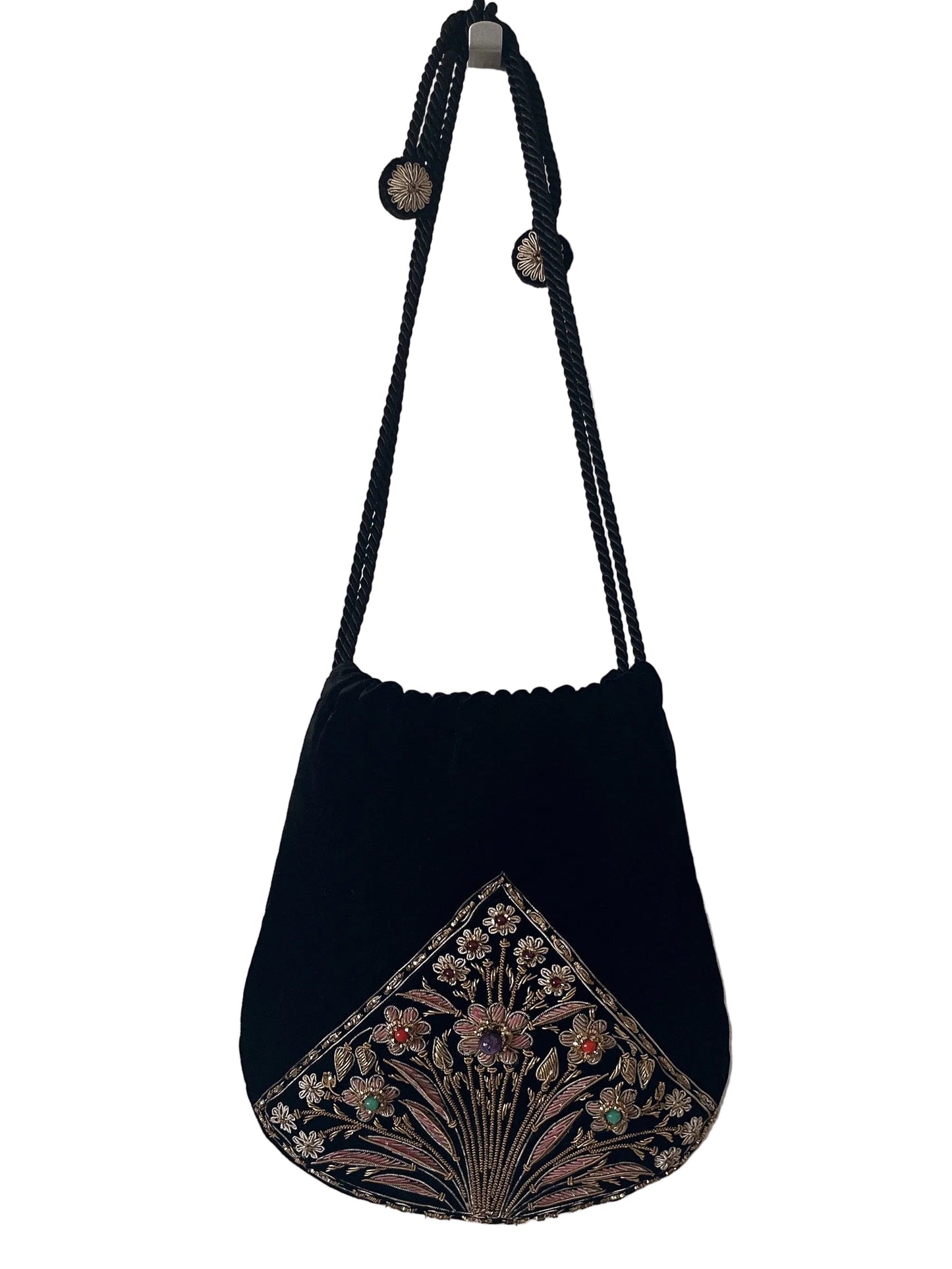 Pierre Cardin velour bijou bag