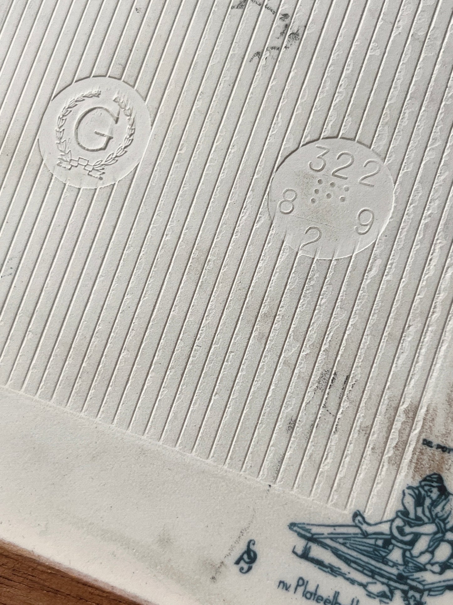 vintage ceramic tile frame