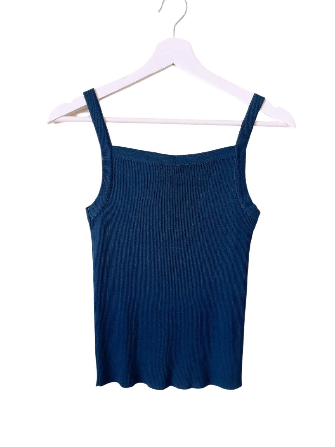 vintage navy knit tank top