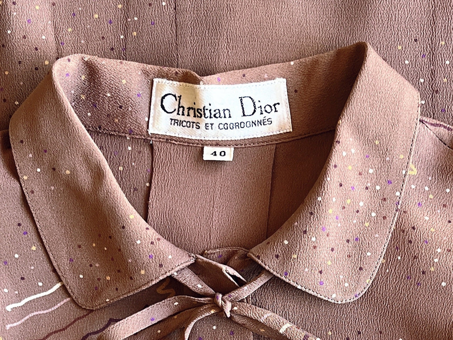 Christian Dior vintage silk blouse
