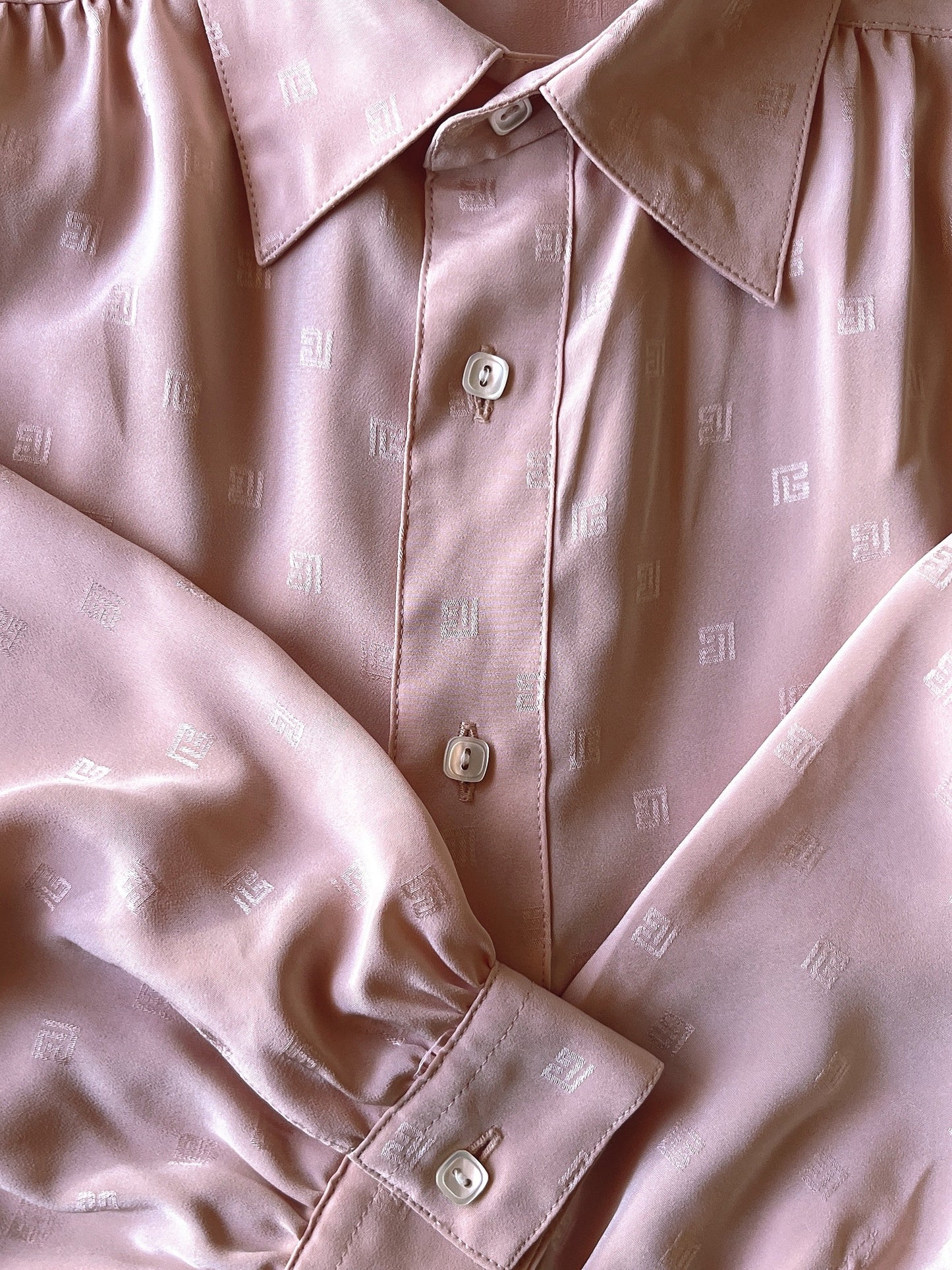 Pierre Balmain pink blouse