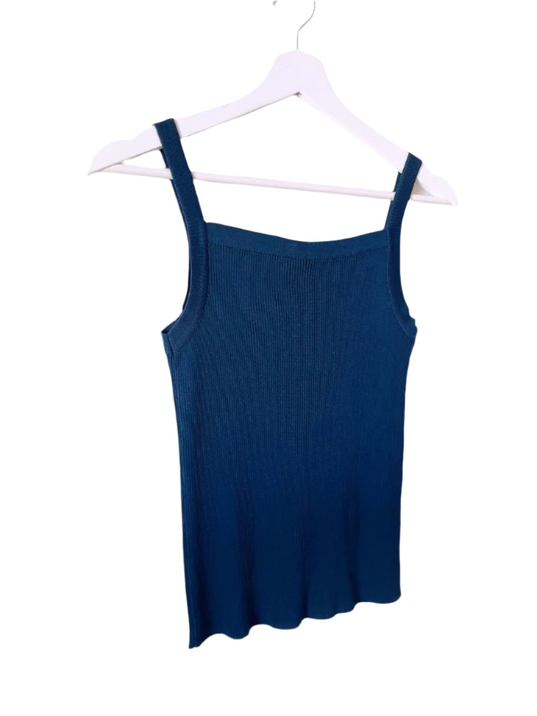 vintage navy knit tank top