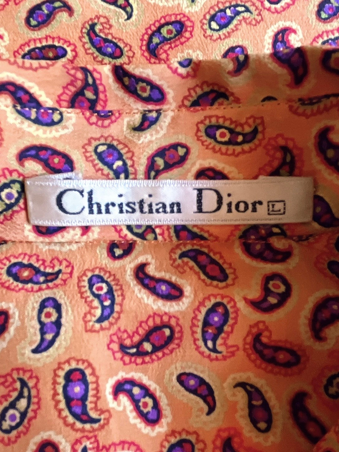 Christian Dior vintage silk blouse
